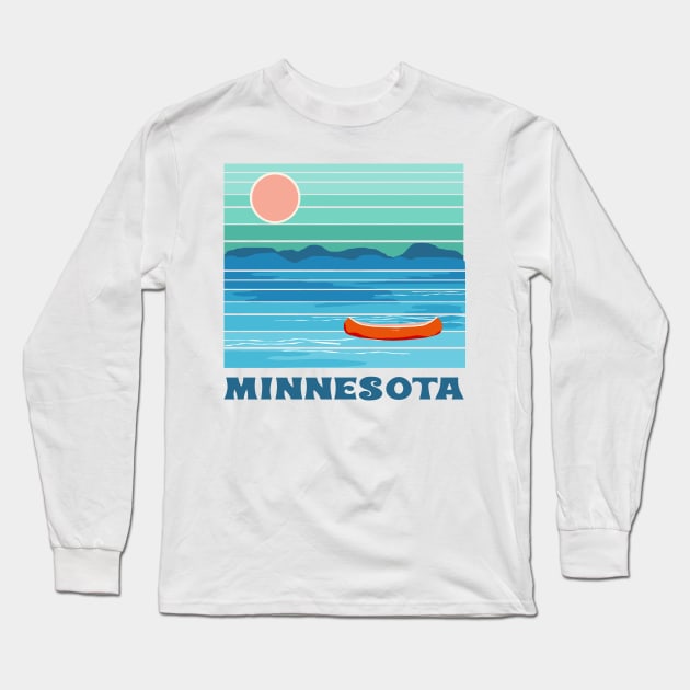 minnesota Long Sleeve T-Shirt by SeventyEightDesigns